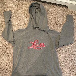 Levi's Heather Gray Hoodie with Red Script